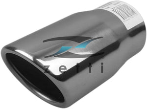 Exhaust Tip - 2 1/4" Inch (In) 2 1/2" Inch (Out) 150mm Long (Rolled In - Angle Cut)