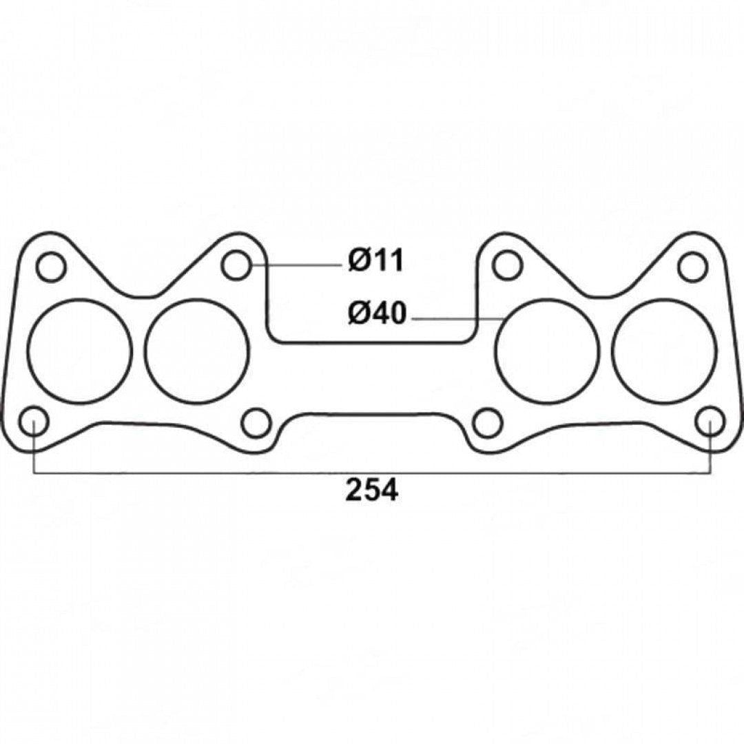 Nissan Pulsar N14, N15 & N16, Nissan GA16DE, QG16DE & QG18DE, 1.6L & 1.8L - Exhaust Manifold Gasket