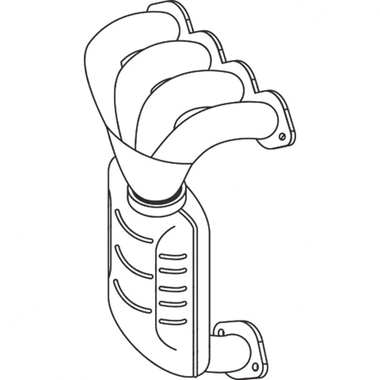 Standard Catalytic Converter - Hyundai Elantra HD (2006 - 2011) Sedan (2.0L) Manifold C… (Manifold CAT)