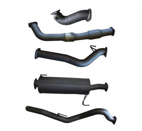 Manta - Isuzu D-MAX 3.0L SWB Styleside 08/2010-05/2012 - Full Exhaust - 3" Cat Back System with Cat