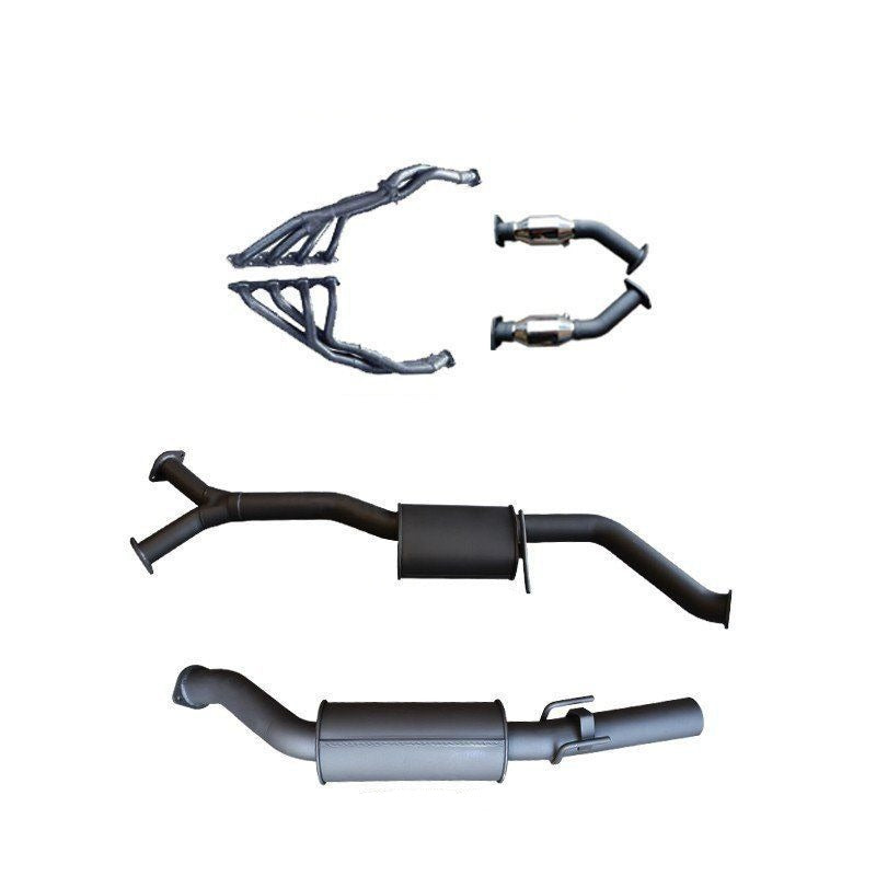 Manta - Holden Commodore Sedan (1997-2009) VT 5.0L, HSV 5.7L Stroker V8 3in Single With Extractors Muffler/Muffler