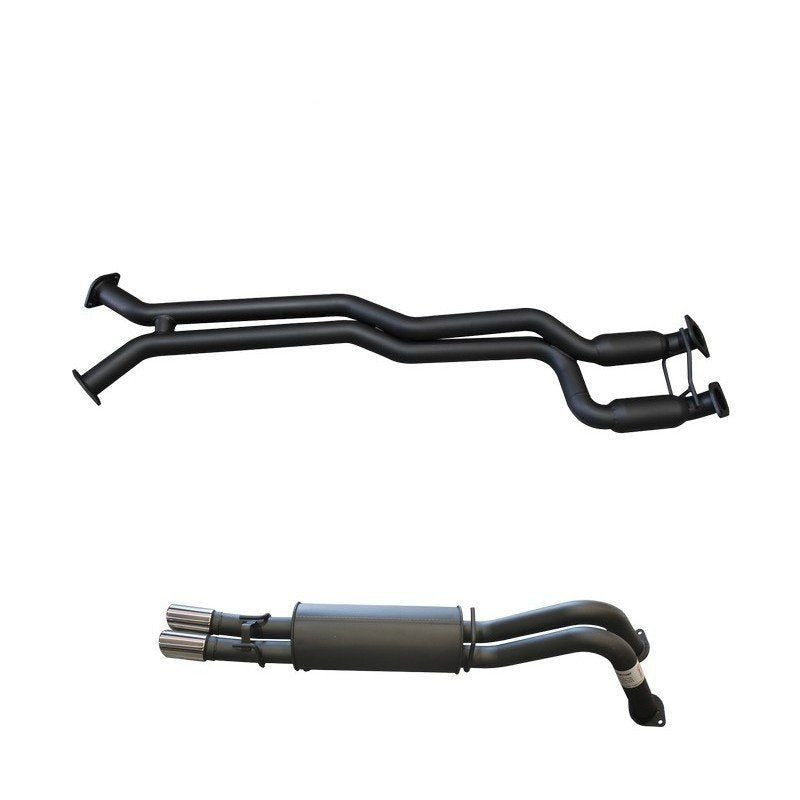 Manta - Holden VY VZ V8 1 ton - 2.5" Twin Cat Back Exhaust System - Hotdog/Muffler