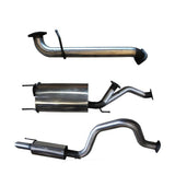 Manta - Toyota UZJ100 LANDCRUISER 4.7L V8 3in CAT-BACK EXHAUST WITH CENTRE & REAR MUFFLER