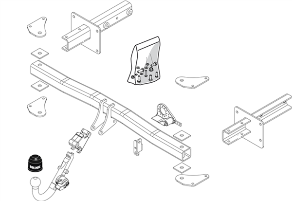 BRINK - Mercedes-Benz R-Class (2005 - 2014) European Towbar