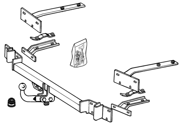 BRINK - BMW 3 Series (1990 - 2001) Sedan European Towbar