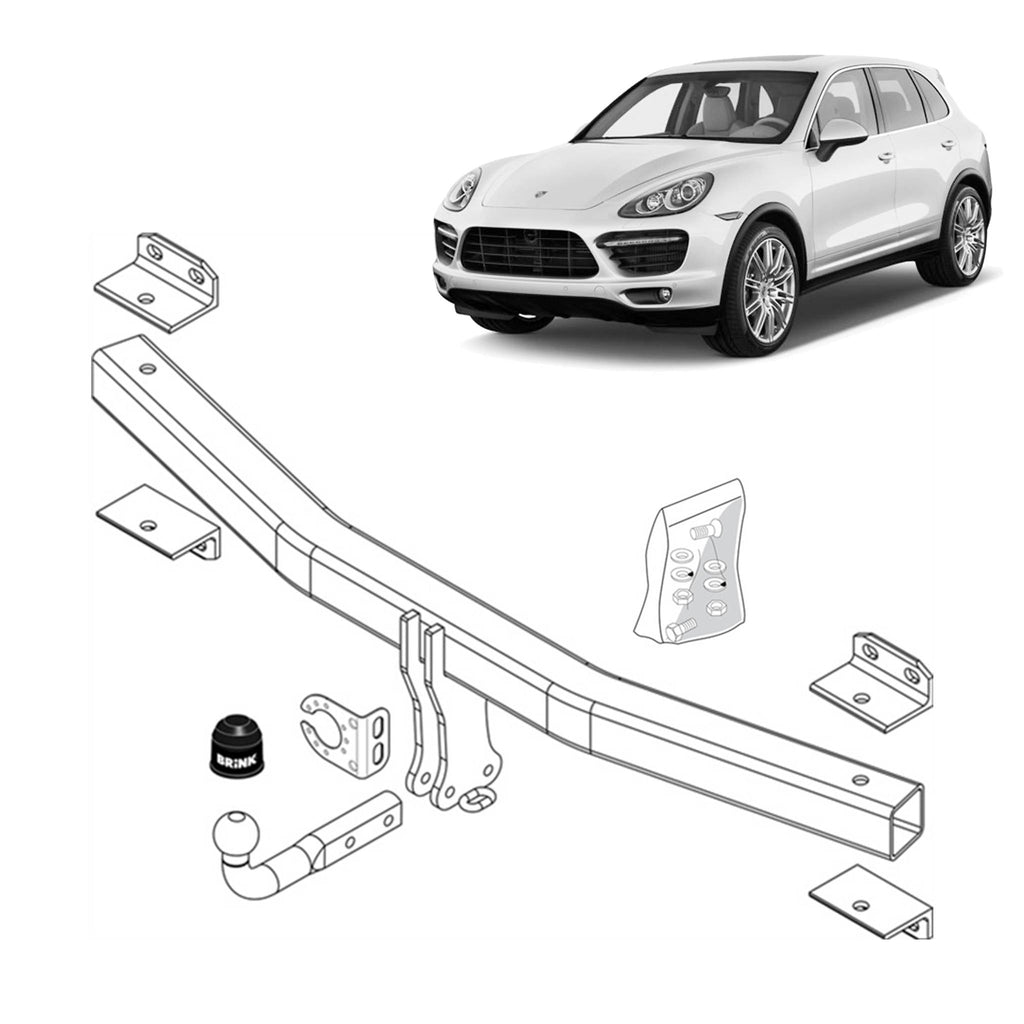 BRINK - Volkswagen Touareg 7L6, 7L7, 7LA, 7P5, 7P6 (2003 - 2004), Porsche Cayenne 9PA (2002 - 2017) European Towbar