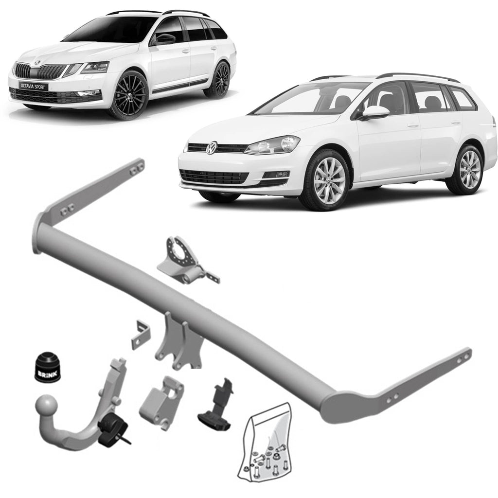 BRINK - Volkswagen Golf (2009 - on), Volkswagen Golf Alltrack (2014 - 2020), Skoda Octavia (2012 - on) European Towbar