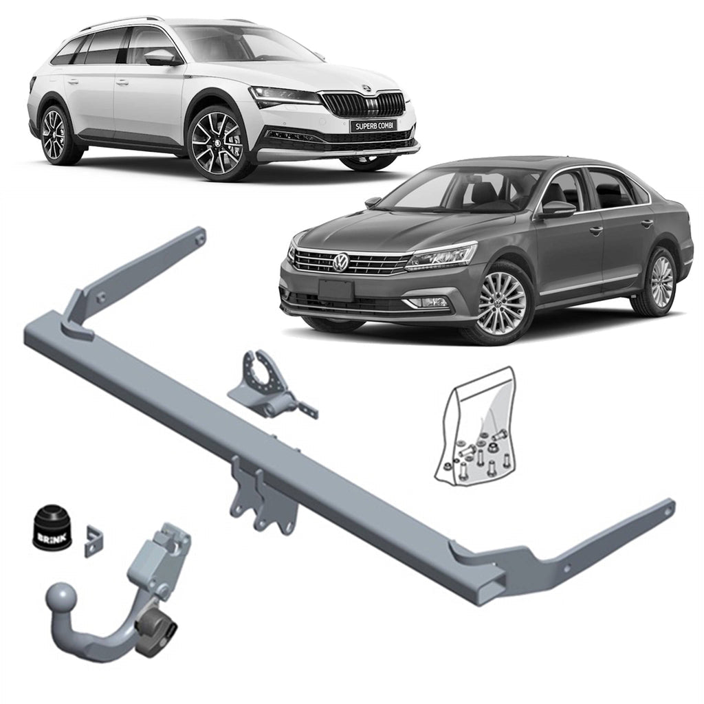 BRINK - Skoda Superb (2015 - on) Sedan, Volkswagen Passat (2014 - on) Sedan European Towbar