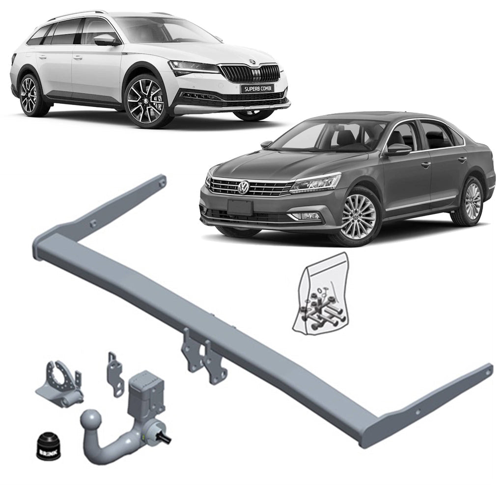 BRINK - Skoda Superb (2015 - on), Volkswagen Passat (2014 - on) European Towbar