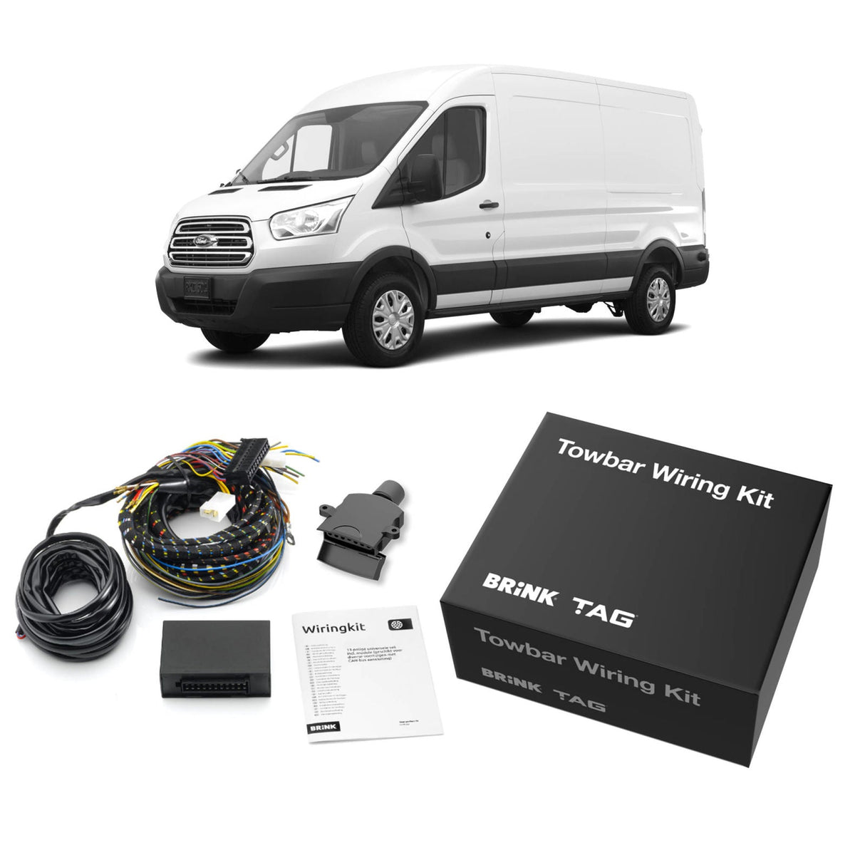 TAG - Ford Transit Custom VN (2014 - on) Van Heavy Duty Towbar & Direct Fit Wiring