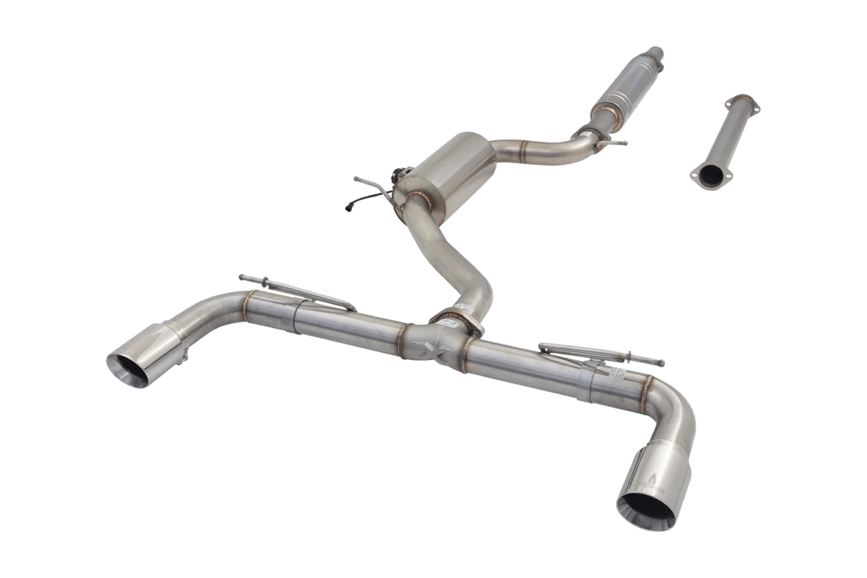 XFORCE - VW GOLF GTI MK7-MK7.5 (10/2013-01/2021), 3" Stainless Cat-Back Exhaust System With Varex Muffler