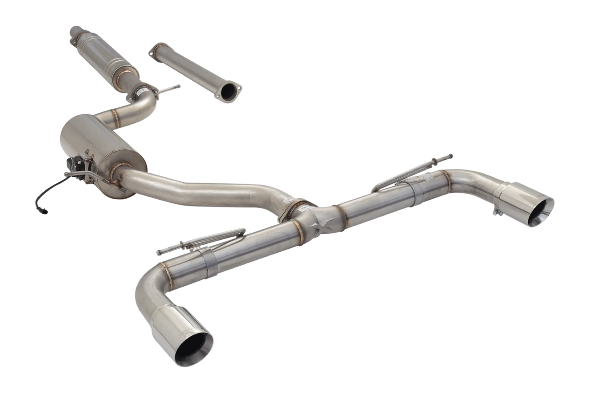 XFORCE - VW GOLF GTI MK7-MK7.5 (10/2013-01/2021), 3" Stainless Cat-Back Exhaust System With Varex Muffler