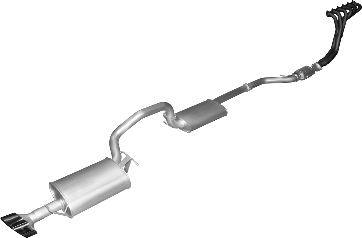 Manta - Ford Falcon BA, BF 4.0L 6 Cylinder XR6 Sedan (non-turbo) (2002-2008) - Full System - Extractors + Cats with 2.5" Single Cat Back - Muffler/Muffler