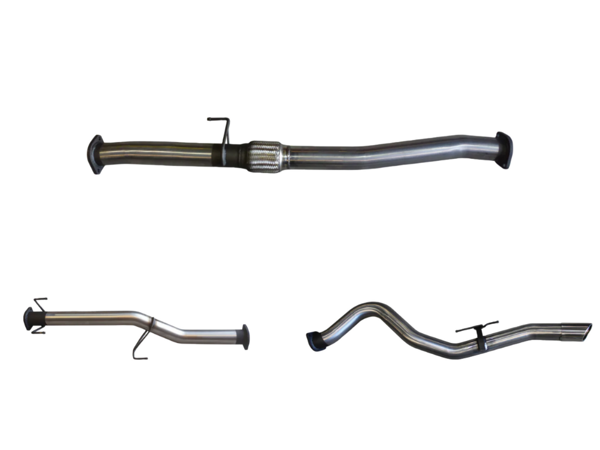 Manta - Isuzu D-MAX 2017+ 3.0L - DPF Back Exhaust - 3" Single Stainless Steel System - Pipe Only