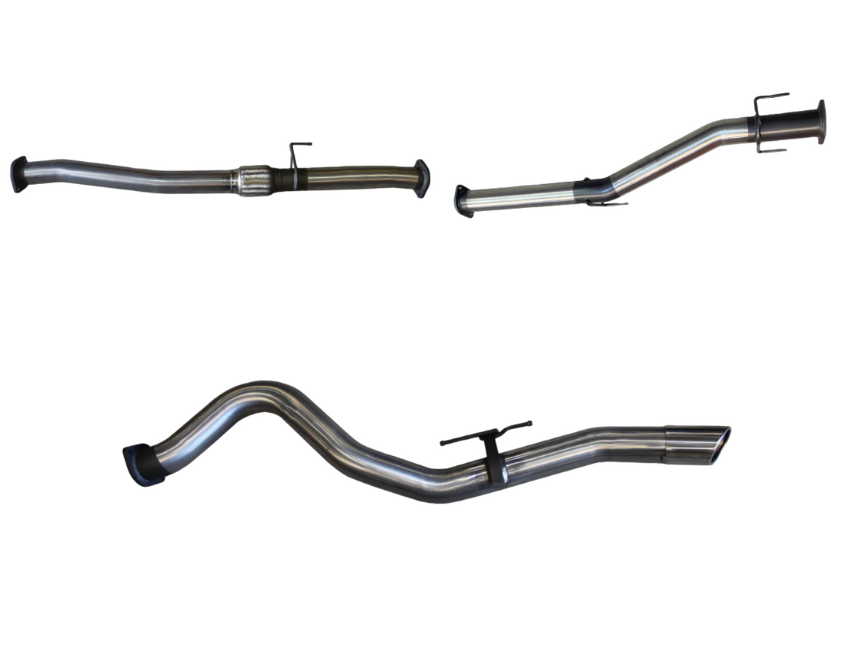 Manta - Isuzu D-MAX 2020+ 3.0L - DPF Back Exhaust - 3" Stainless Steel Single System - Pipe Only