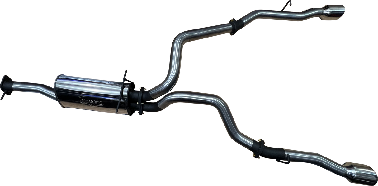 Manta - RAM DT 1500 5.7L V8 3in Single into Twin, Factory Cat Back Exhaust, with 5in Chrome tips