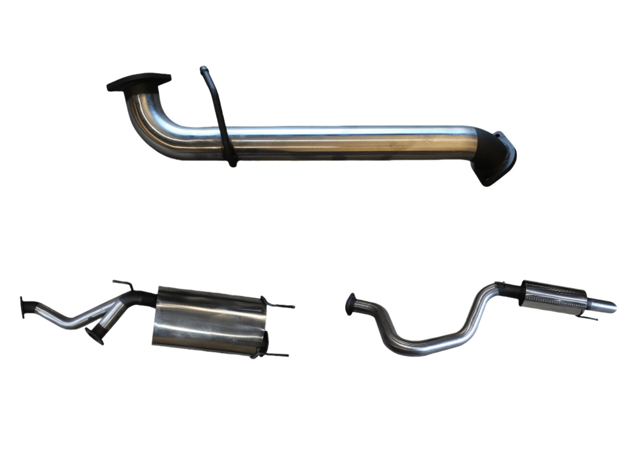 Manta - Toyota UZJ100 LANDCRUISER 4.7L V8 3in CAT-BACK EXHAUST WITH CENTRE & REAR MUFFLER