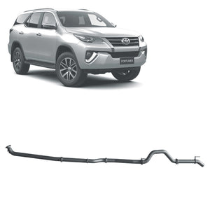 Redback Performance - Toyota Fortuner 2.8L (01/2015 - on) Exhaust (Extreme Duty 4x4) "Pipe Only"