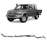 Redback Extreme Duty Exhaust for Toyota Landcruiser 79 Series Double Cab (01/2012 - 10/2016) "Pipe & Resonator"