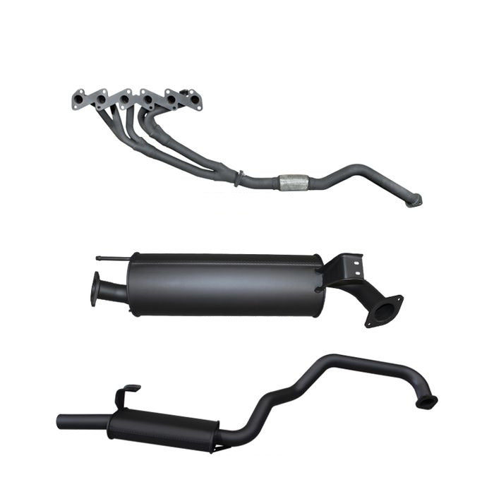 Manta - Toyota HZJ105 4.2L Extractors & 2.5in Muffler/Muffler