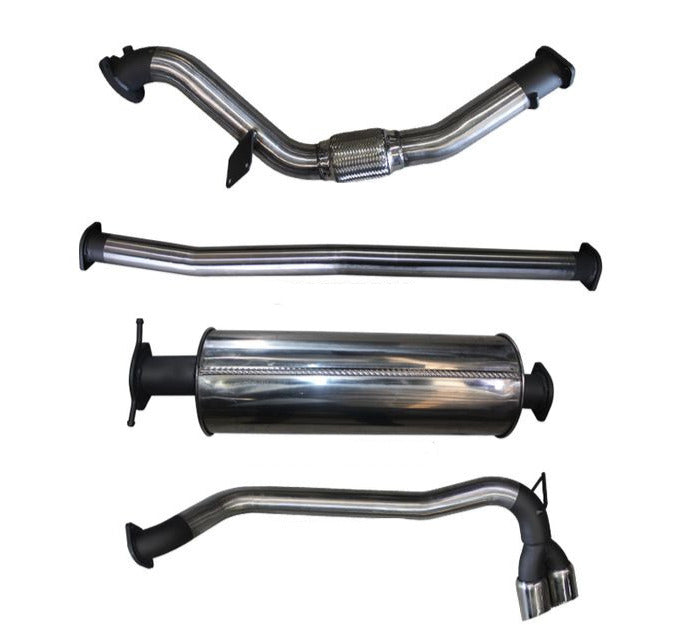 Manta - Ford Ranger PX 3.2L CRD (2011 - 2015) without DPF includes non DPF PX MkII - Full System - 3" Stainless Exhaust - without Cat with Muffler - Twin Tip Side Exit