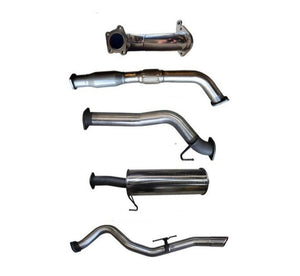 Manta - Isuzu D-MAX 3.0L SWB Styleside 07/2008-072010 - Full Exhaust - 3" Stainless Steel Cat Back System with Cat