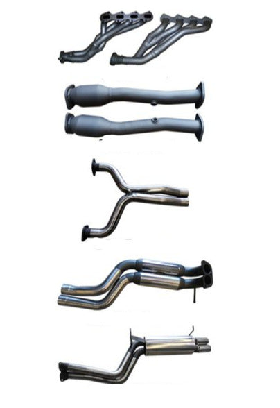 Manta - FG 5.4L XR8 V8 Sedan (2008-2010) 2.5in Dual With Extractors Hotdog/Muffler