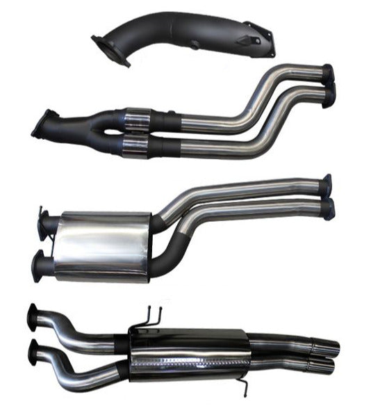 Manta - Ford Falcon BA, BF XR6 Turbo Ute & FPV F6 Tornado Ute (2002-2008) - Turbo Back - 3" - Exhaust - 3" Stainless Steel (Includes Dump Pipe) - Muffler/Muffler