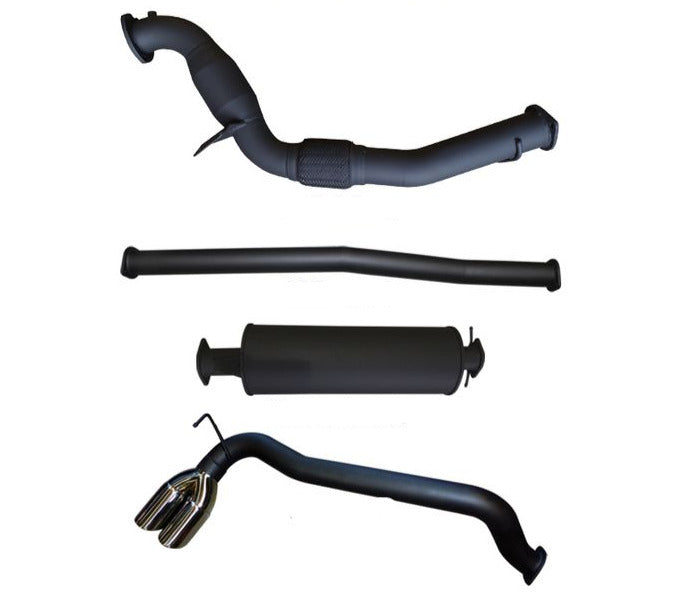 Manta - Ford RangerUte PX 3.2L CRD (2011 - 2015) (without DPF) includes non DPF PX MkII - Full System - 3" Exhaust with Cat & Muffler - Twin Tip Side Exit