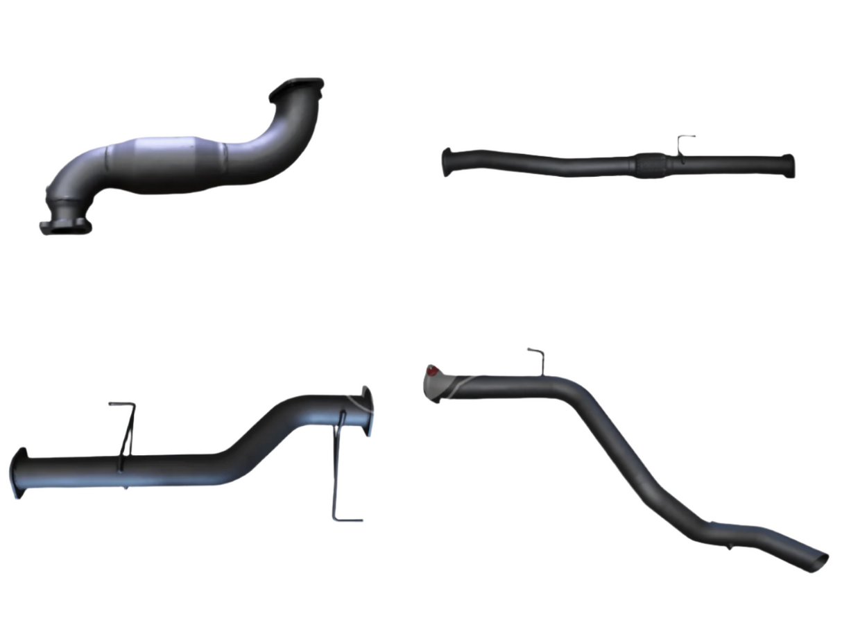 Manta - Isuzu MU-X 2012+ 3.0L - Turbo Back System - 3" Single Exhaust with Cat / without Muffler