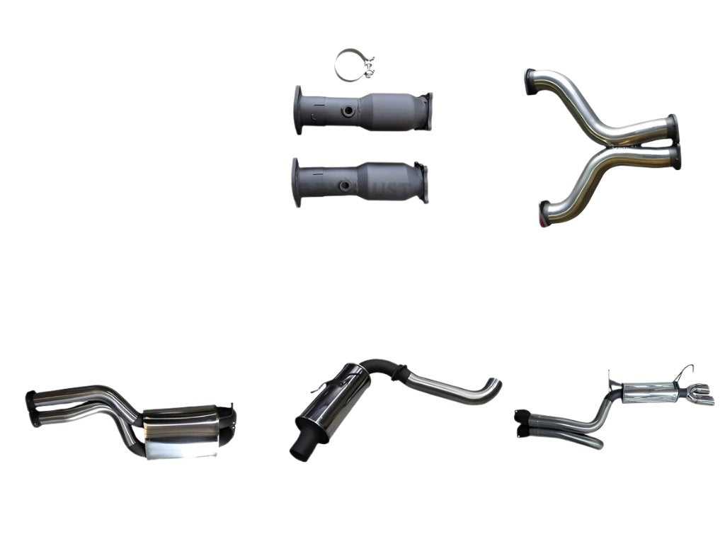 Manta - Ford Falcon FG 5.4L XR8 V8 Sedan (2008-2010) 3in L & R With Extractors Muffler/Muffler