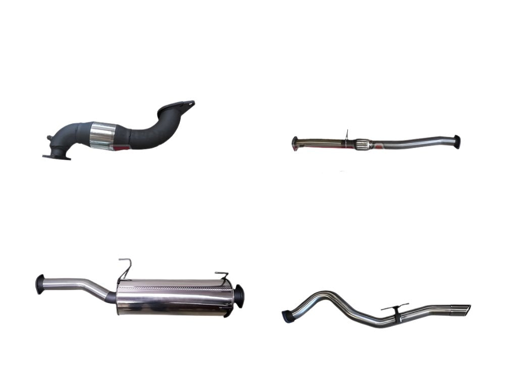 Manta - Isuzu D-MAX 2012+ 3.0L - Full Exhaust - 3" Stainless Steel System with Cat - Muffler