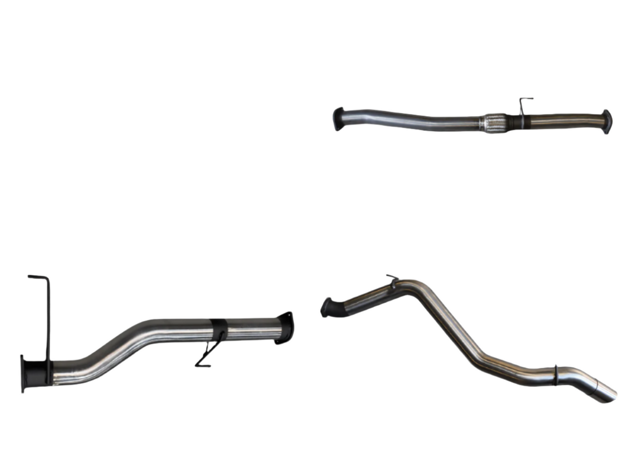 Manta - Isuzu MU-X 2012+ 3.0L - Turbo Back System - 3" Single Stainless Steel Exhaust with Cat / without Muffler