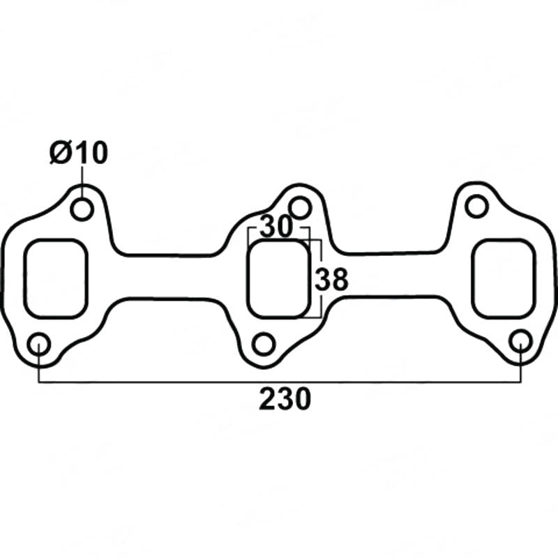 Toyota Land Cruiser HJ45, H 3.6L, Diesel - Exhaust Manifold Gasket Kit