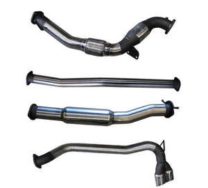 Manta - Ford PX Ranger 3.2L - Full System - 3" Stainless Exhaust - with Cat & Hotdog - Twin Tip Side Exit